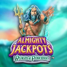 Official Jackpots logo: Almighty Jackpots – Realm of Poseidon by Novomatic at Astromania Casino