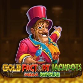 Gold Factory Jackpots Mega Moolah slot icon by Aurum Signature Studios, available at Astromania Casino