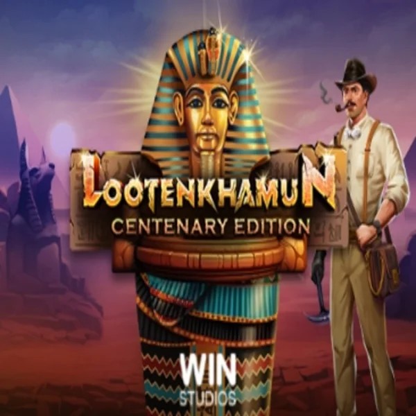 Official Slots logo: Loot'en Khamun the Dead Sea Scrolls by Win Studios at Astromania Casino