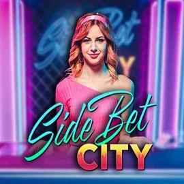 Side Bet City slot visual from Evolution available on astromaniacasinono.com