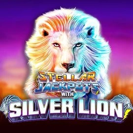 Stellar Jackpots with Silver Lion logo by Lightning Box Game at Astromania Casino