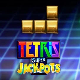 Tetris Super Jackpots slot visual from WMS available on astromaniacasinono.com